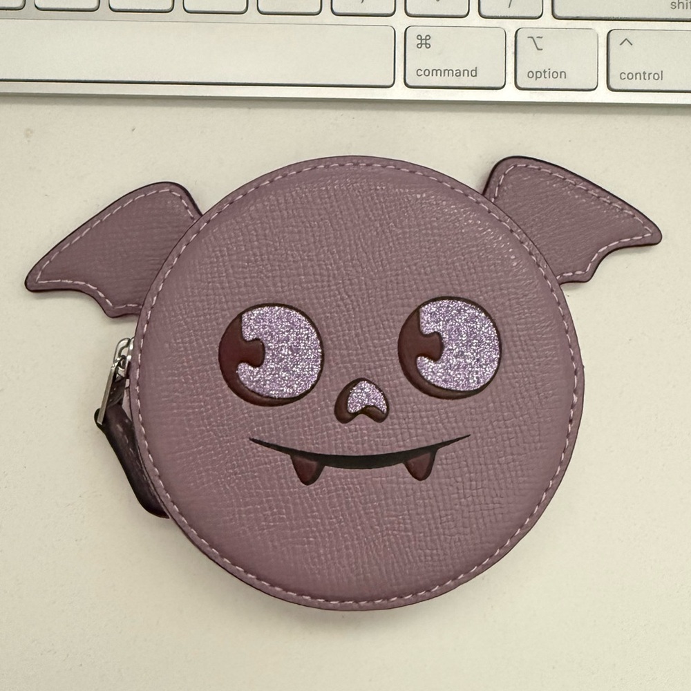Coach Coin Case With Halloween Bat # CW465
